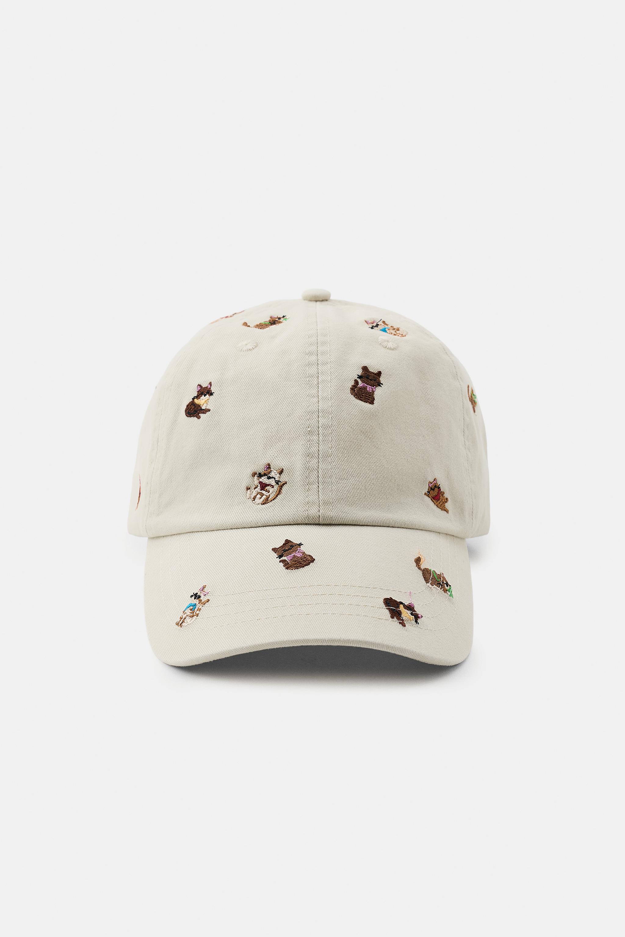 EMBROIDERED CAT TWILL CAP